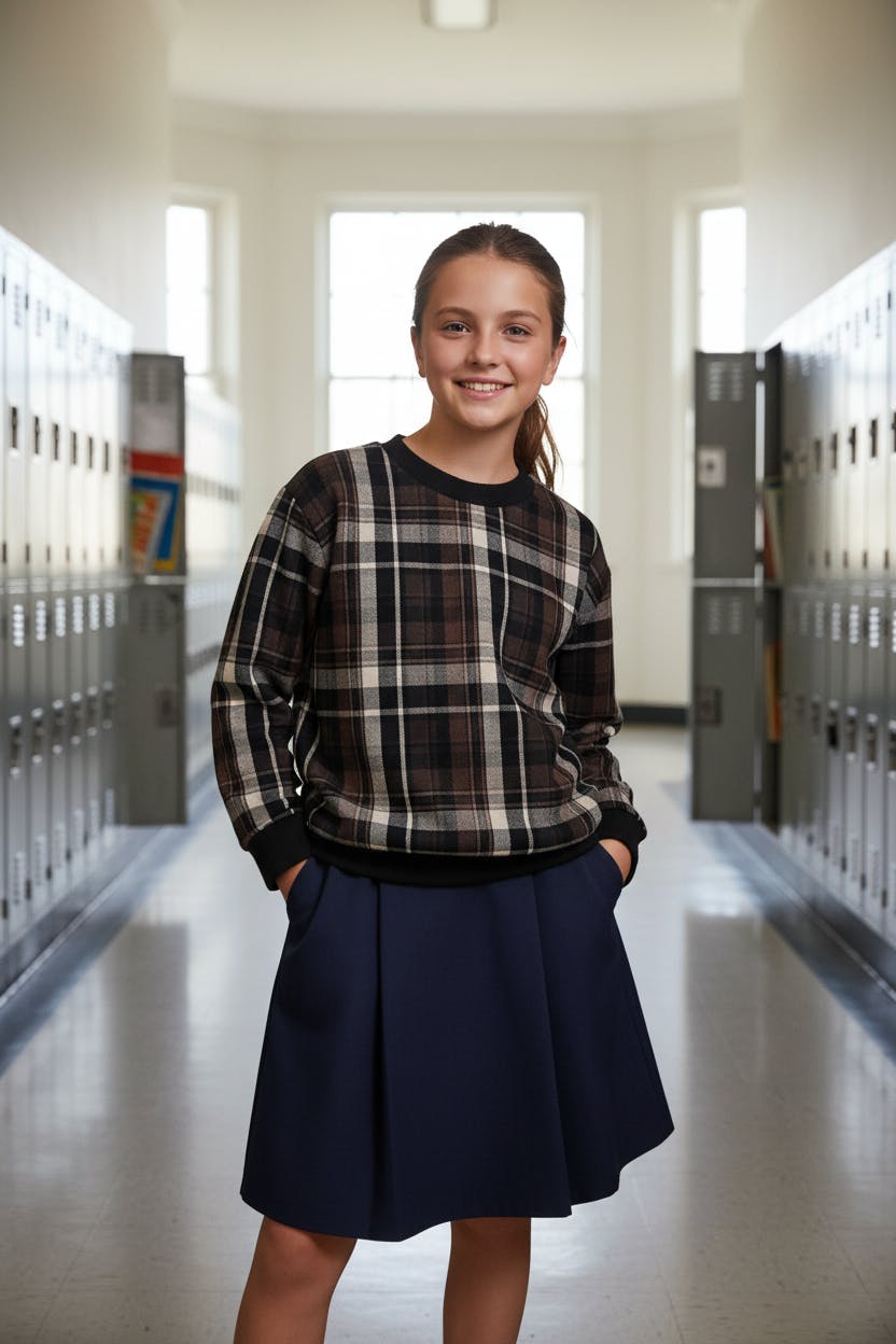 Winter Plaid Unisex Pullover