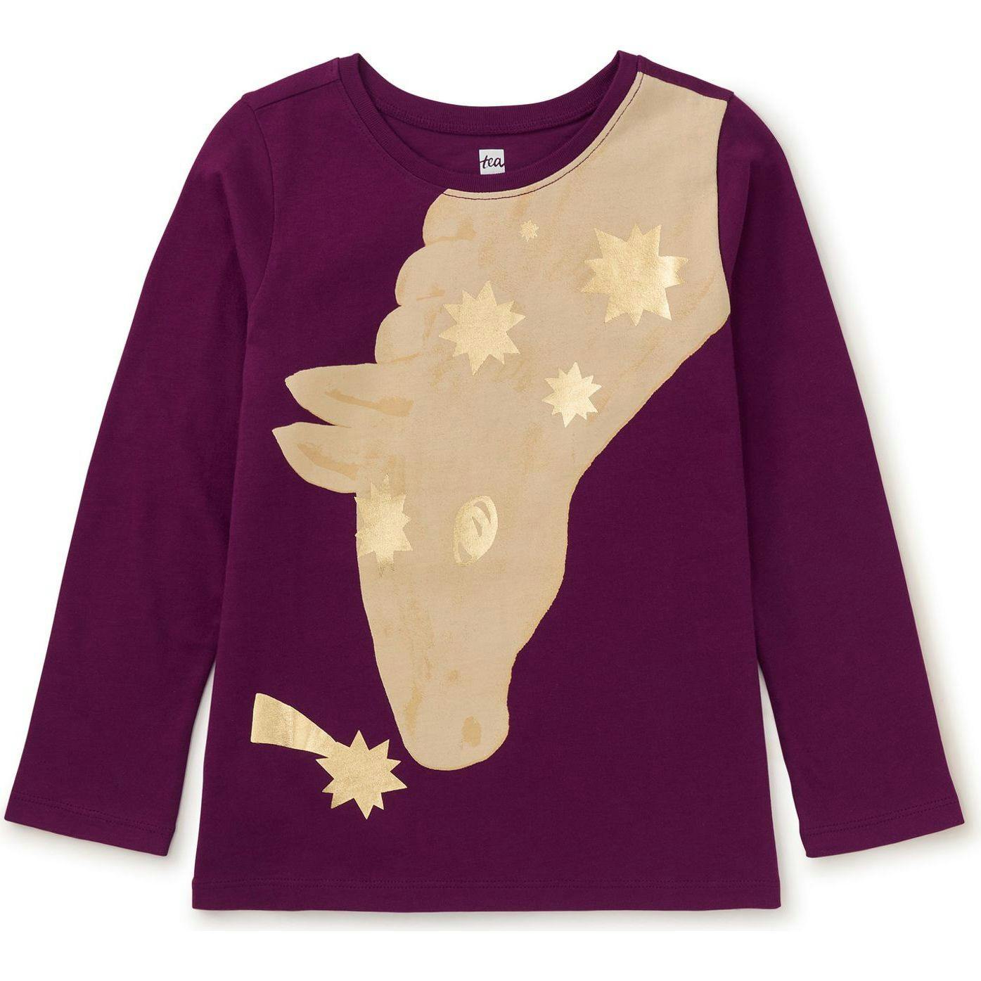 Golden Graphic Tee, Purple