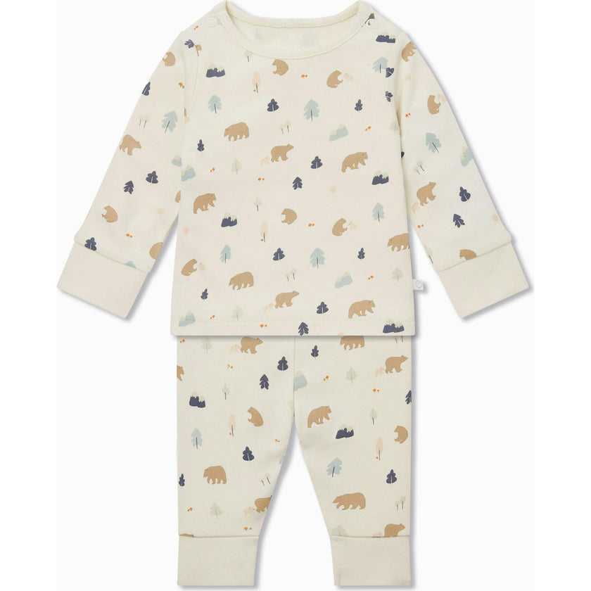 Bear Print Pajama Set