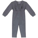 French Fleece And Rib Overall Set