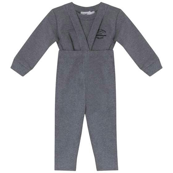 French Fleece And Rib Overall Set