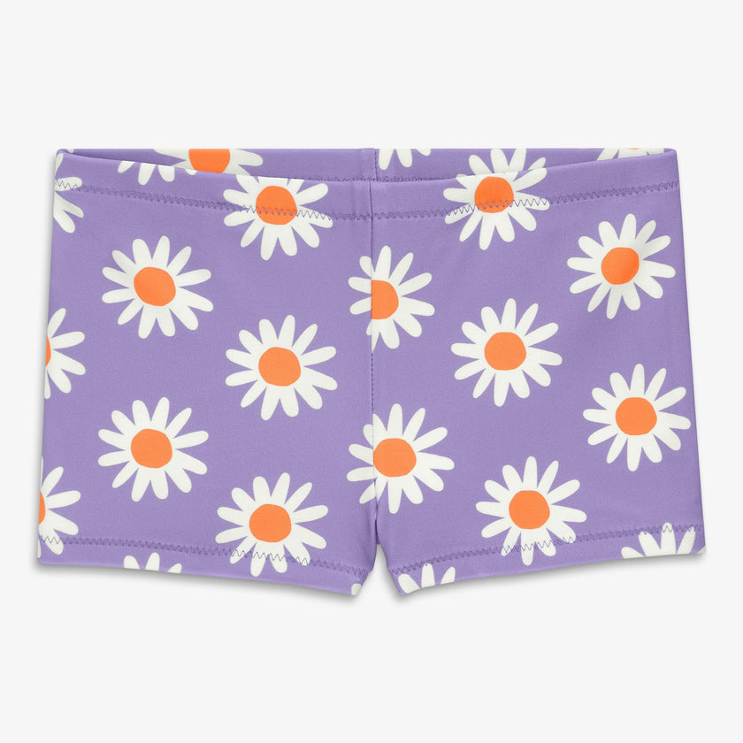 Clearance kids swim shortie in daisies