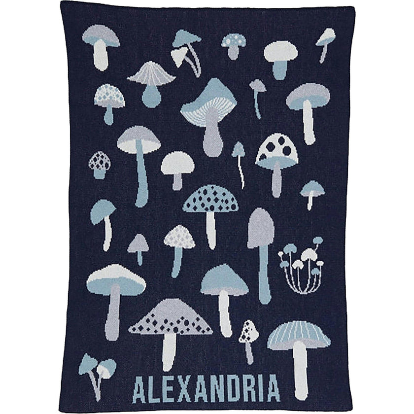 Custom Personalized Baby Sustainable Knit Throw Blanket - Forager
