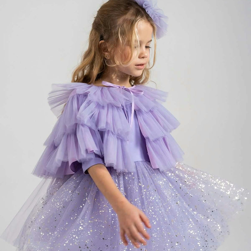 Shiny Lilac Dress Set