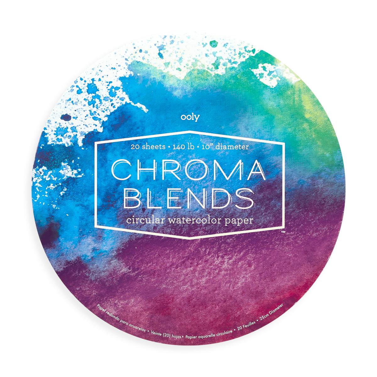 Chroma Blends Circular Watercolor Paper - 20 Sheets