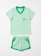 Boys Shorts Set with Race Flags