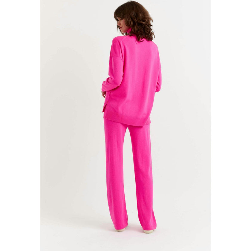 Relaxed Roll Neck Wool & Cashmere Sweater
