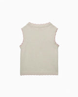Knitted Tank Top in Ecru
