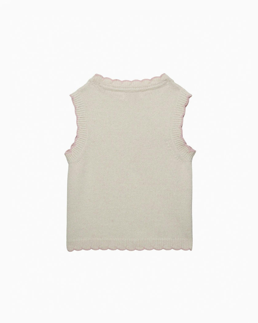 Knitted Tank Top in Ecru
