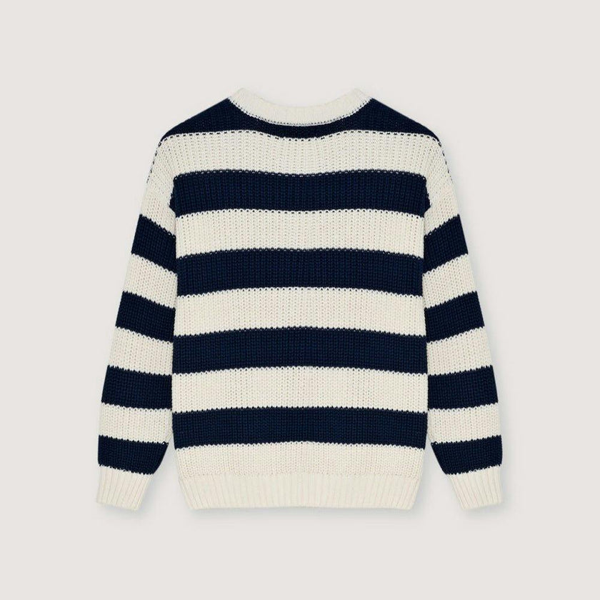 Musa Woman Jumper Summer Midnight Knit Stripes
