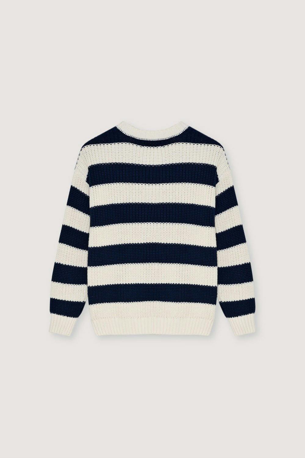 Musa Woman Jumper Summer Midnight Knit Stripes