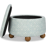 Tuffet Storage Ottoman Bellflowers