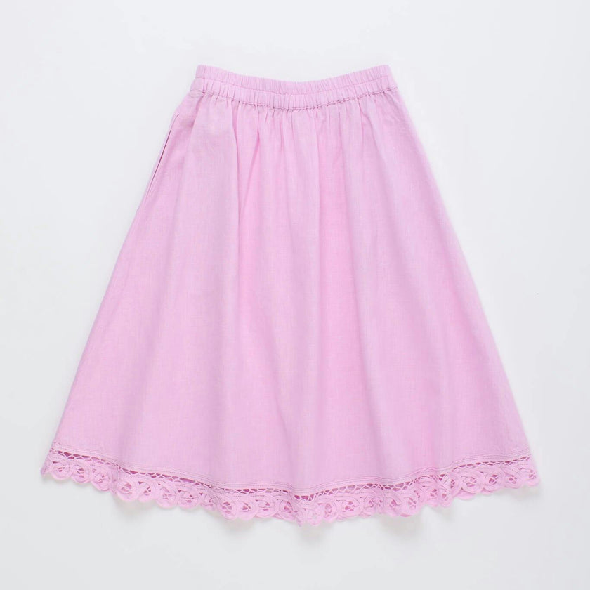 ISLA LACE SKIRT PINK