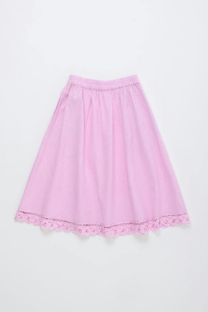 ISLA LACE SKIRT PINK