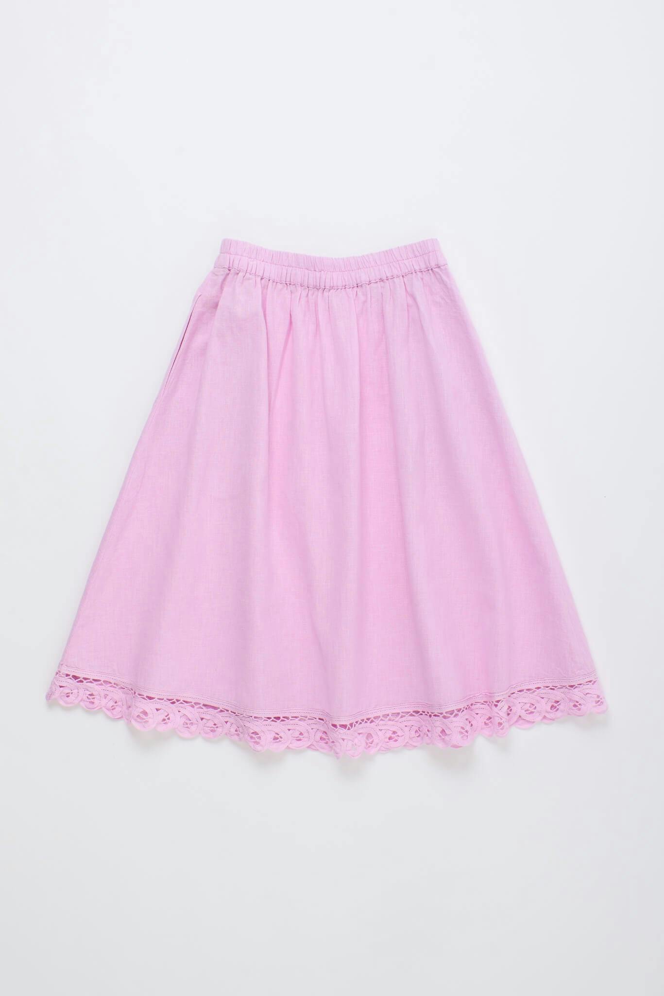 ISLA LACE SKIRT PINK