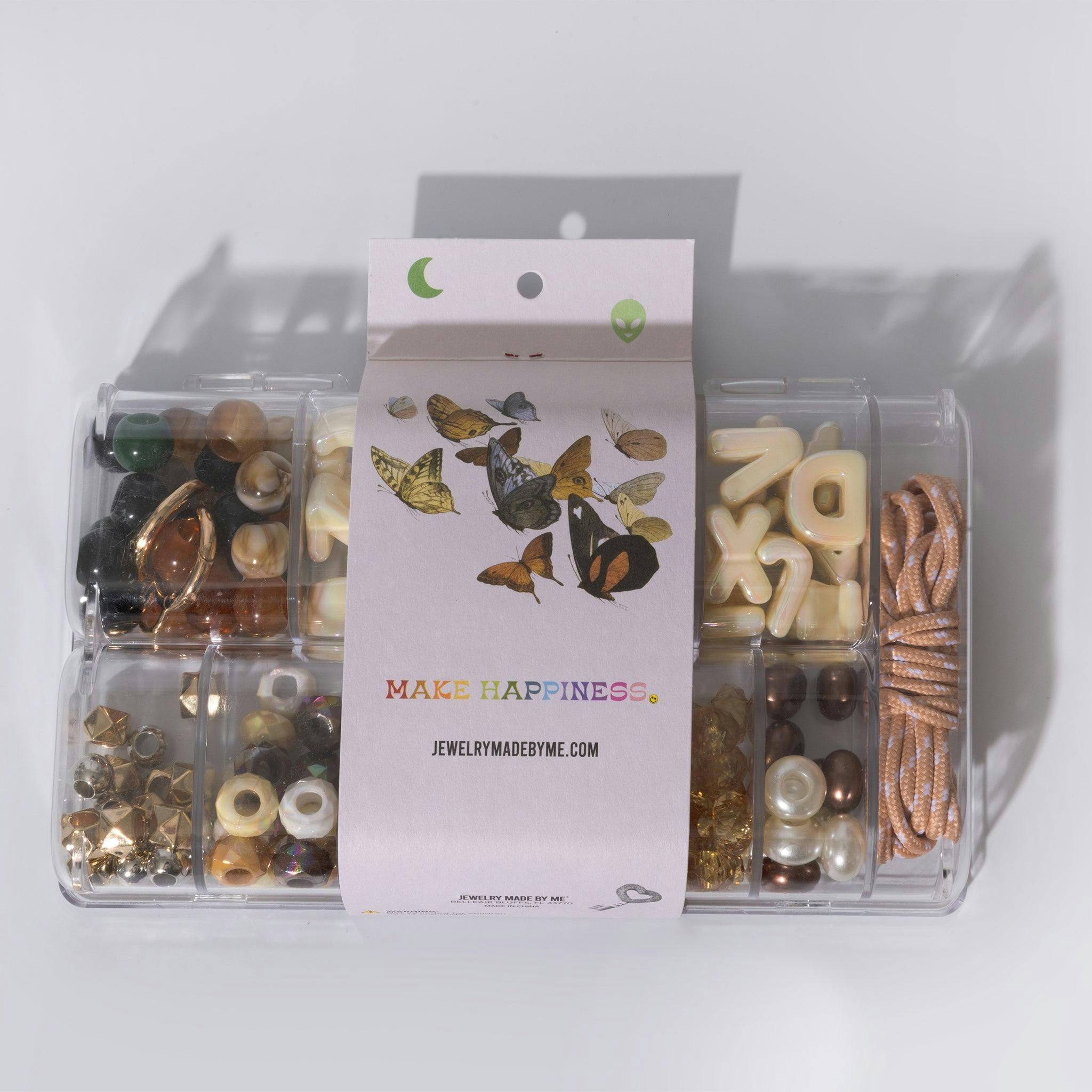 Gold Alphabet Bead Box