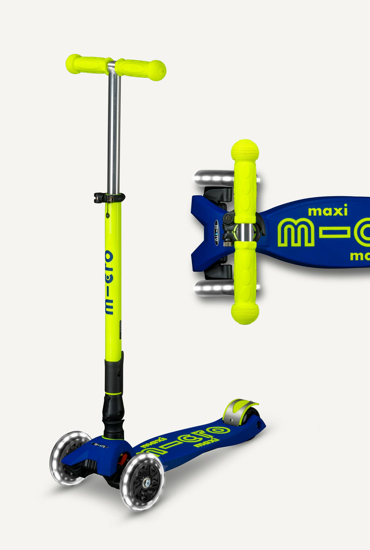 Micro Maxi Foldable LED Scooter