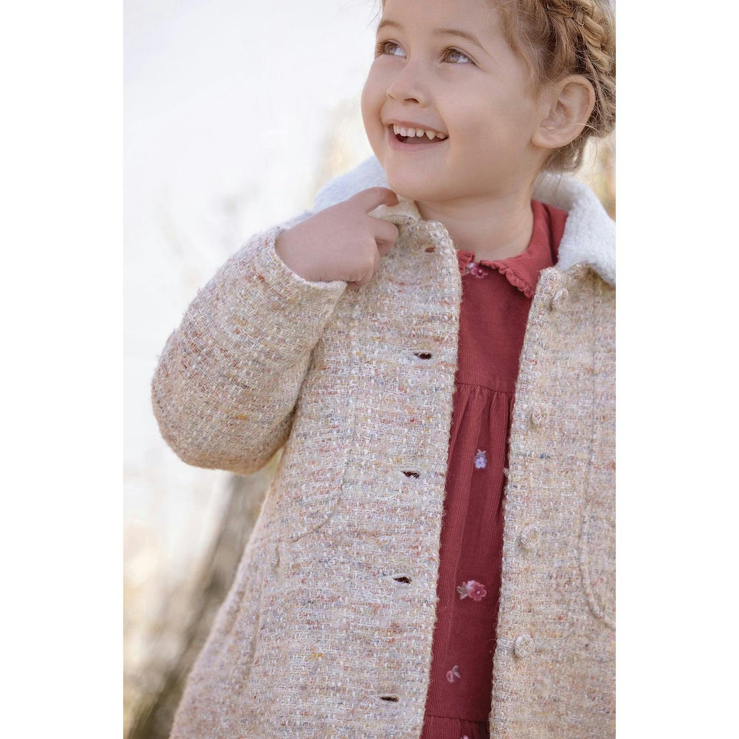Baby Collared Front Pocket Button-Down Pea Coat