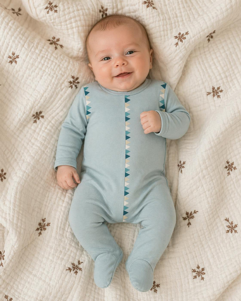 Triangle Print Footie