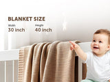 Soft Cotton Bubble-Knit Baby Stroller Blanket