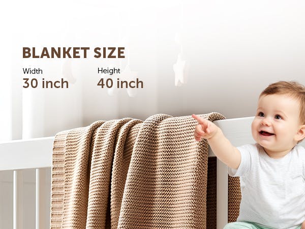 Soft Cotton Bubble-Knit Baby Stroller Blanket
