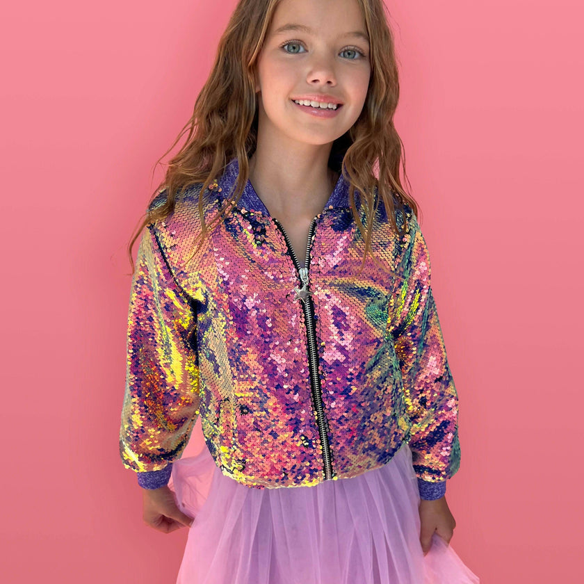 Mermaid Magic Sequin Bomber