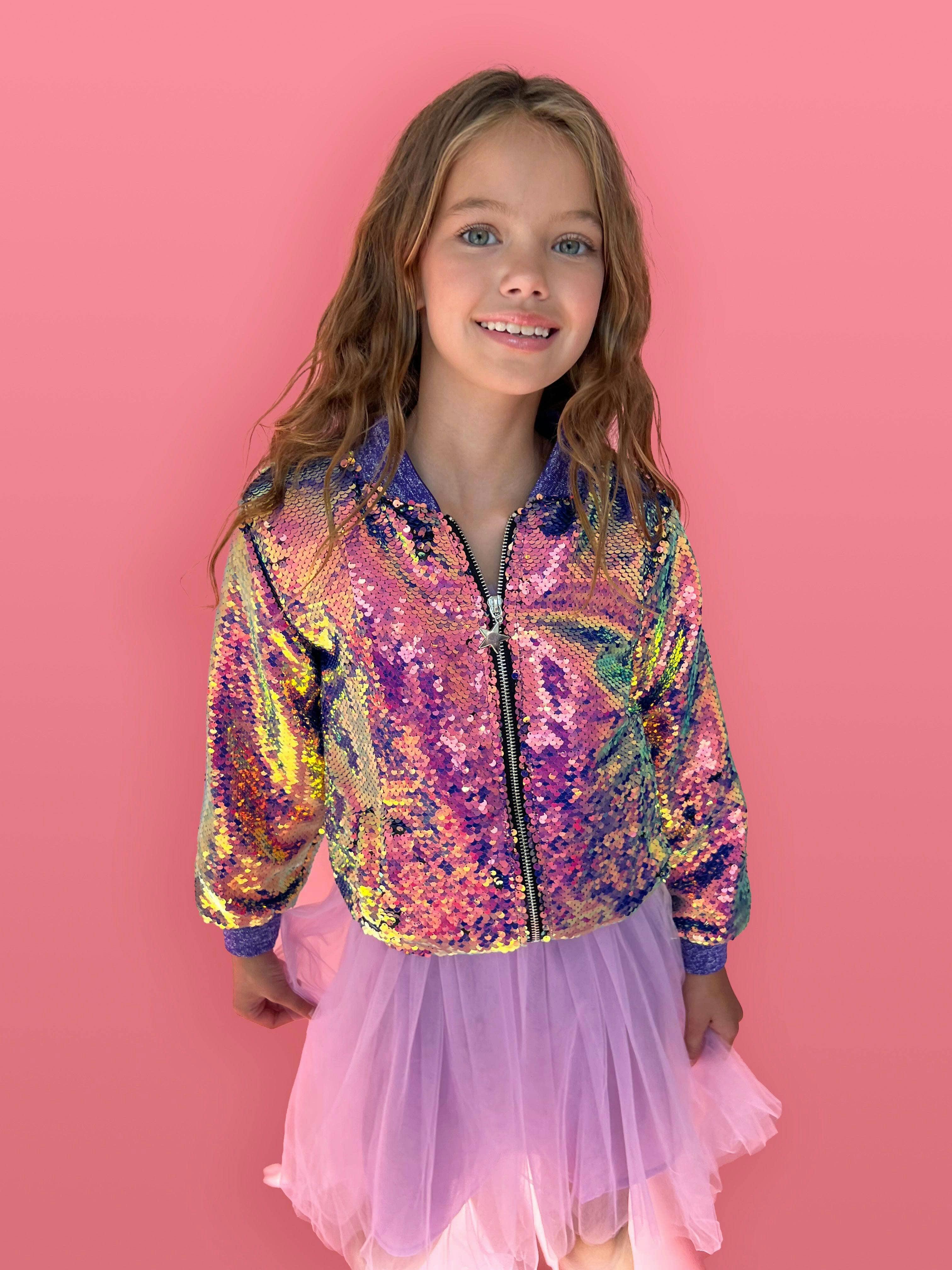 Mermaid Magic Sequin Bomber