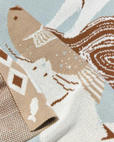 Catch of the Day Knit Mini Blanket