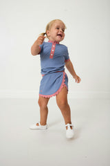 Girls Scalloped Skort
