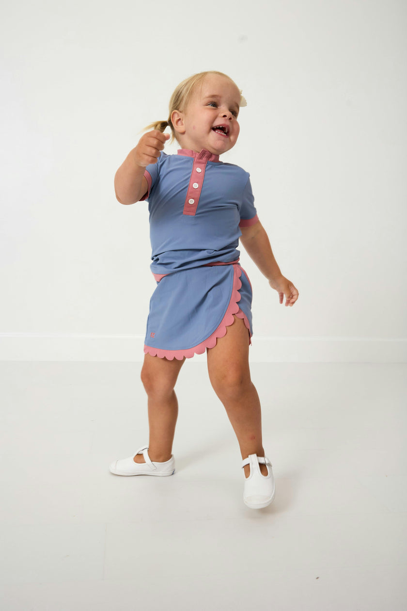 Girls Scalloped Skort