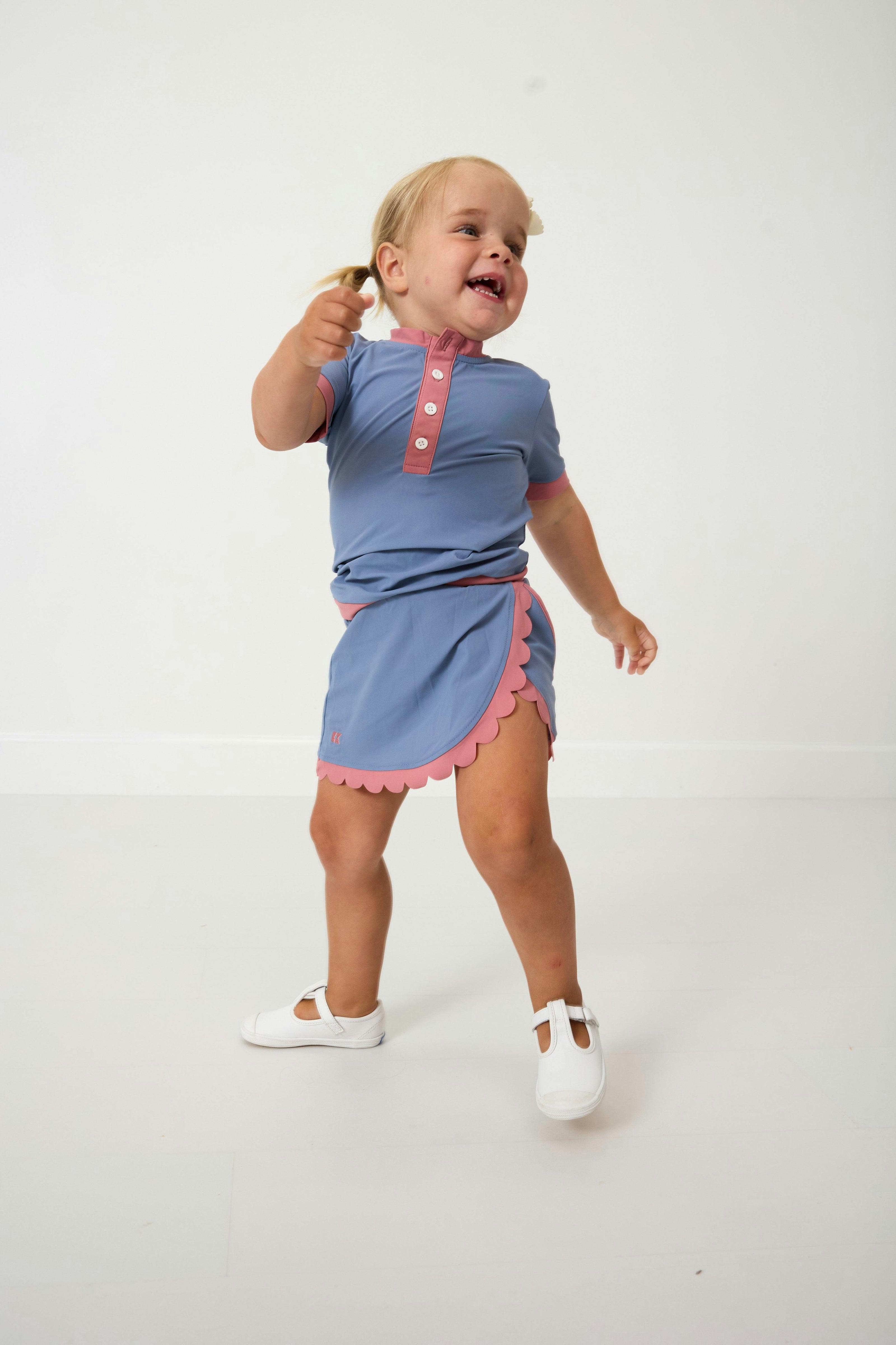 Girls Scalloped Skort
