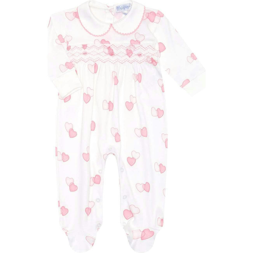 Sweetheart Smocked Footie