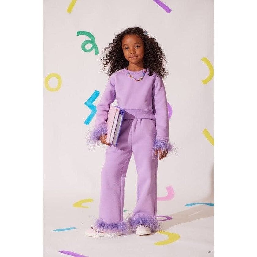 Lavender Feather Athletic Set