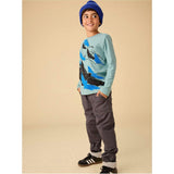 Bat Colony Graphic Tee, Blue
