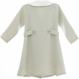 Zelie dress (dusty-sage-green tweed)