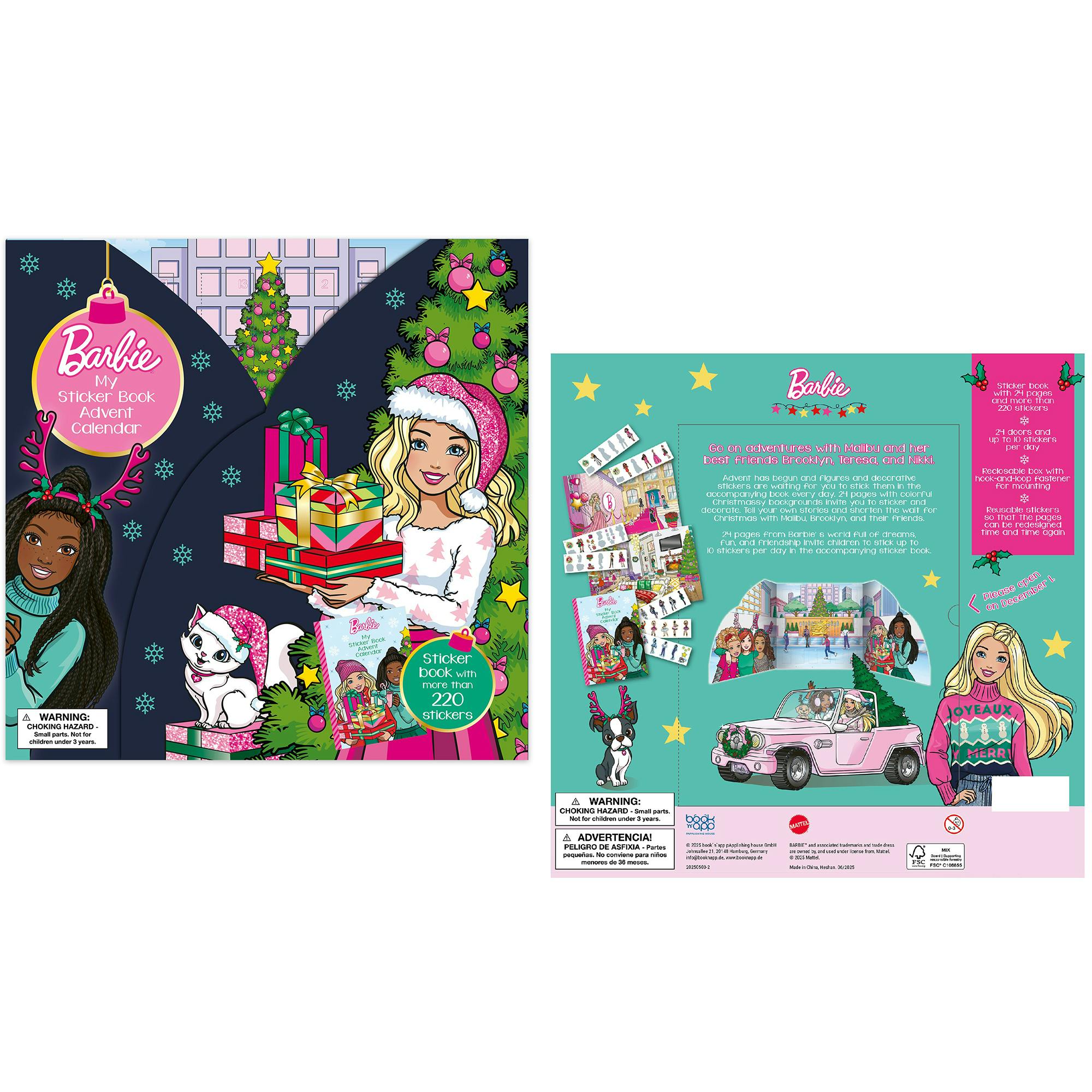 Sticker Book Advent Calendar: Barbie