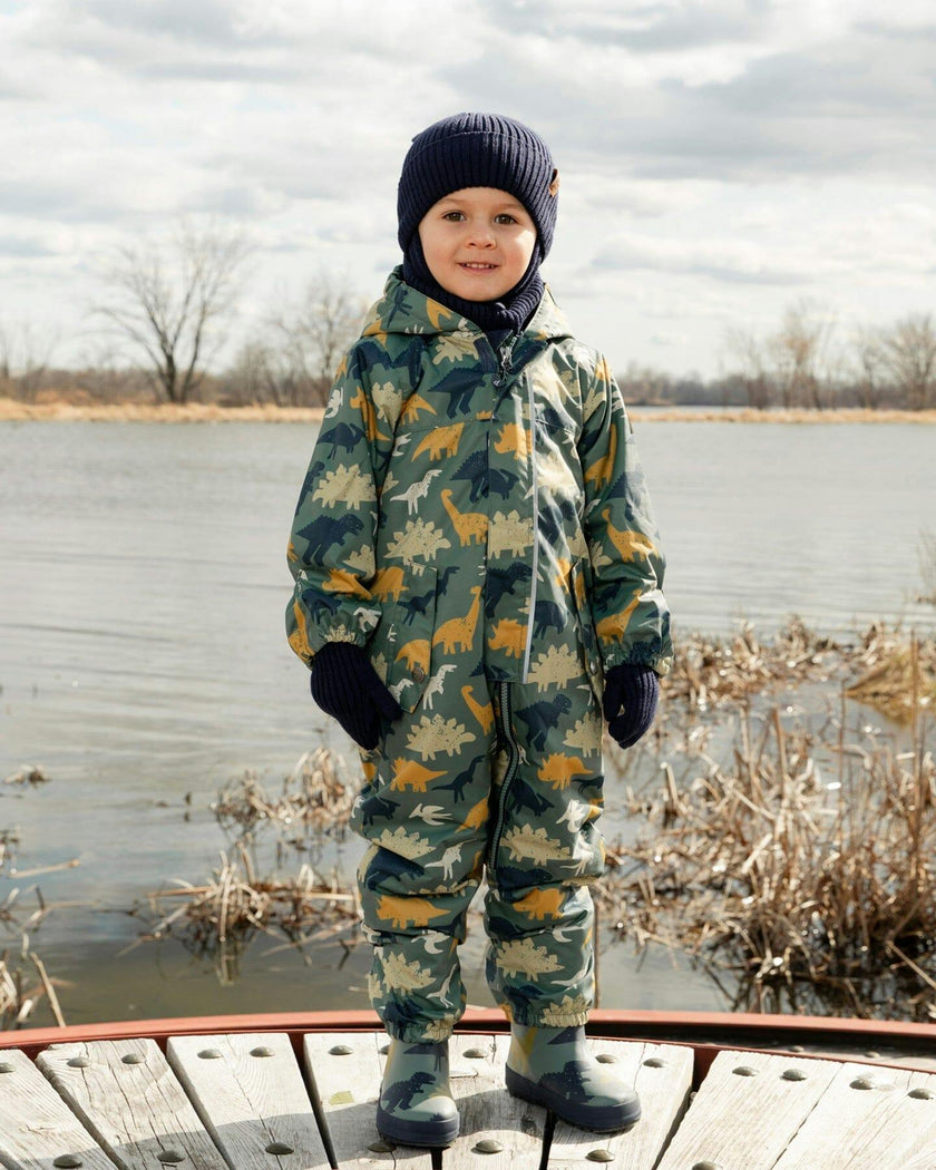 Baby Mid-Season One-Piece Outerwear With Hat