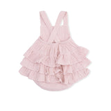 Solid Muslin Lotus - Ruffle Sunsuit