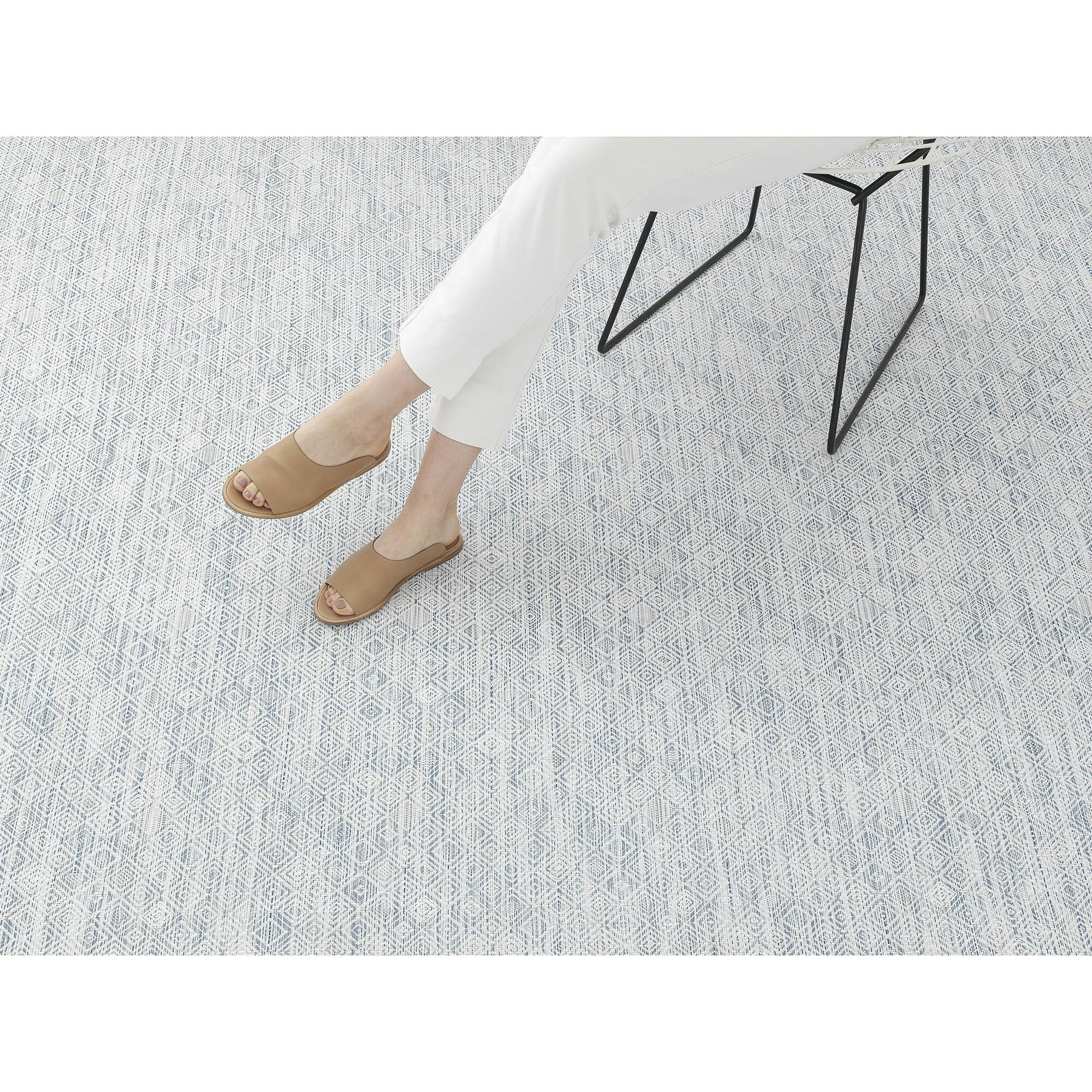 Mosaic Floor Mat, Blue