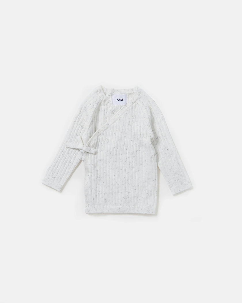 Cotton Wrap Top - Ribbed