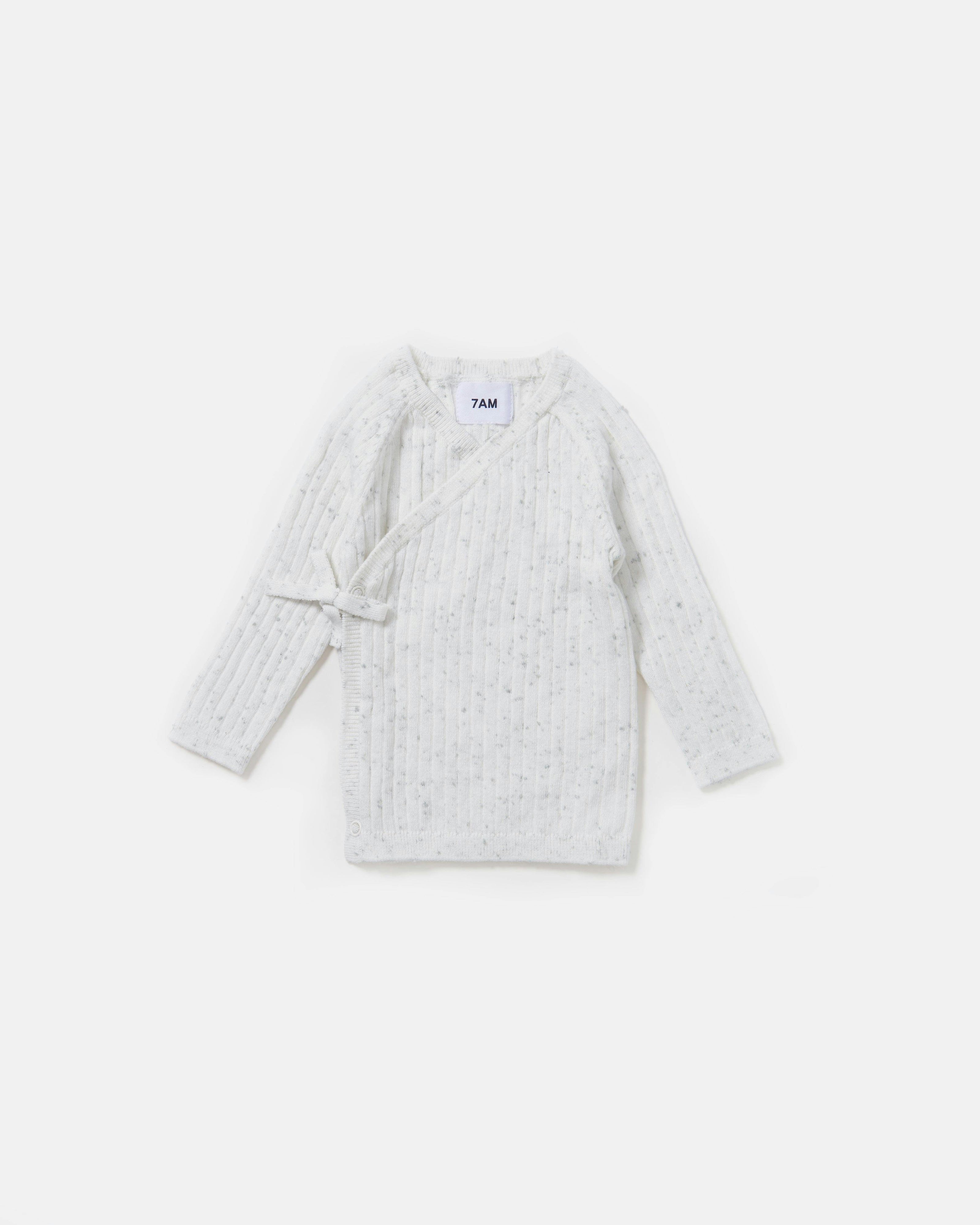 Cotton Wrap Top - Ribbed
