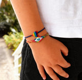 Kids Small Evil Eye Rainbow Bracelet