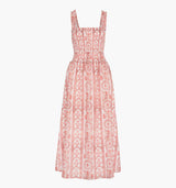 The Azalea Maxi Nap Dress - Coral Corsica Paisley