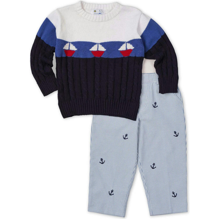 Sweater With Sailboats