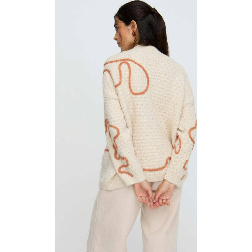 Penny Wide Leg Embroidered Trouser