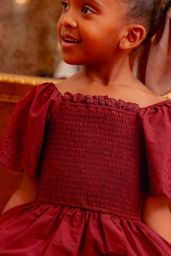 Mini Elara Dress in Zinfandel