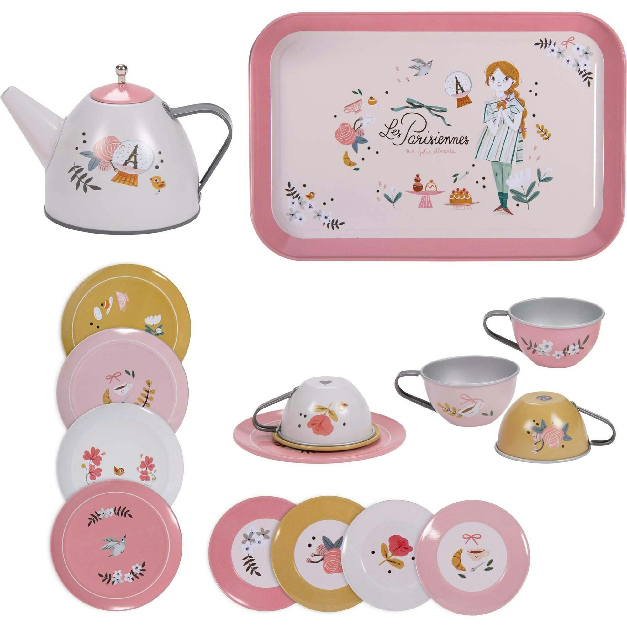 Suitcase - New Tea Party Metal Set The Parisiennes