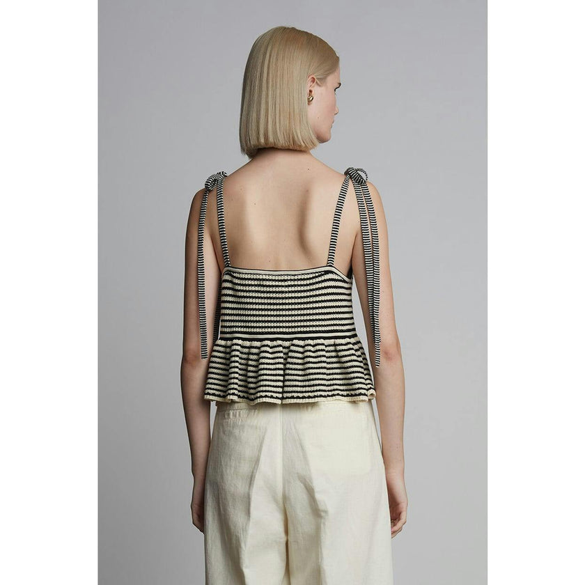 MALI STRIPE CAMI | IVORY + BLACK STRIPE