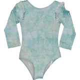 Special Tie-Dye Rash Guard One Piece Swimsuit, Multi