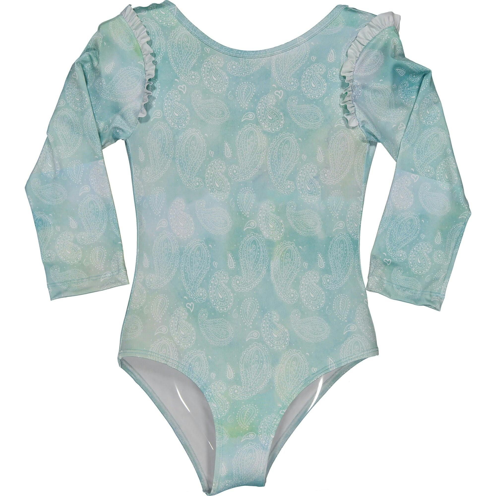 Special Tie-Dye Rash Guard One Piece Swimsuit, Multi